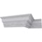 Ekena Millwork 3 1/2"H x 3 3/8"P x 4 7/8"F x 94 1/2"L, (5 3/8" Repeat), Dauphine Crown Moulding MLD03X03X04DH - alternate 6
